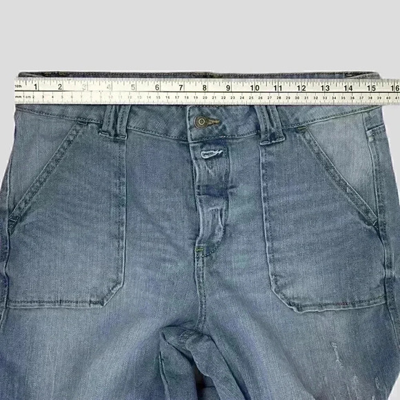 JORDACHE high rise straight ladies distressed jean‎ SIZE 10 - Picture 6 of 12